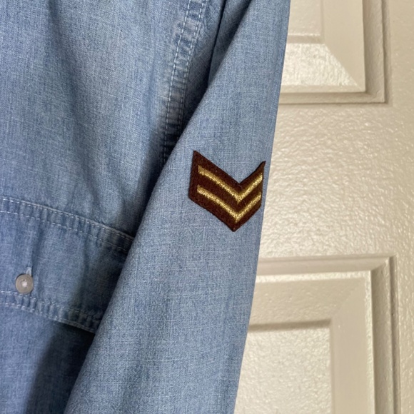 LAUREN RALPH LAUREN Cotton Chambray Shirt Large - Picture 5 of 7